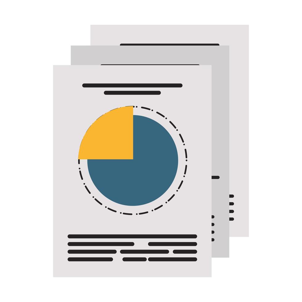 informes de gráficos de estadísticas de ganancias comerciales vector