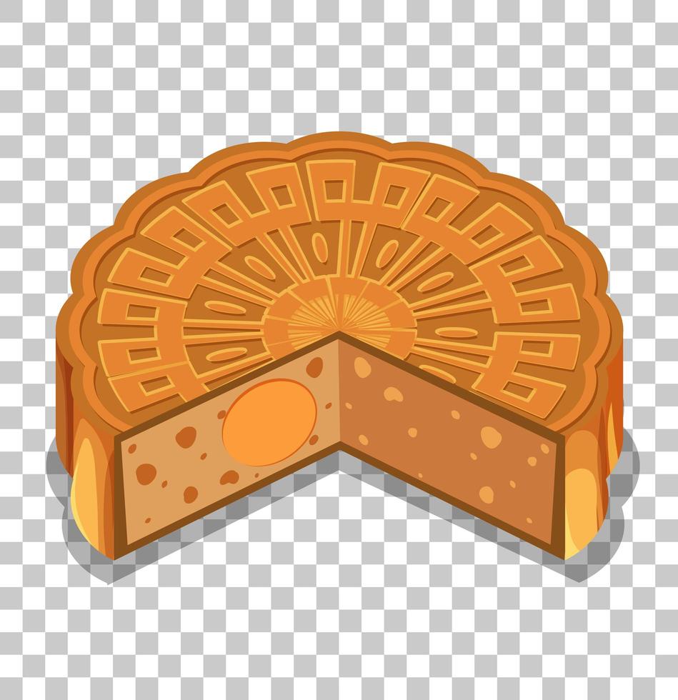 A mooncakes isolated on transparent background vector