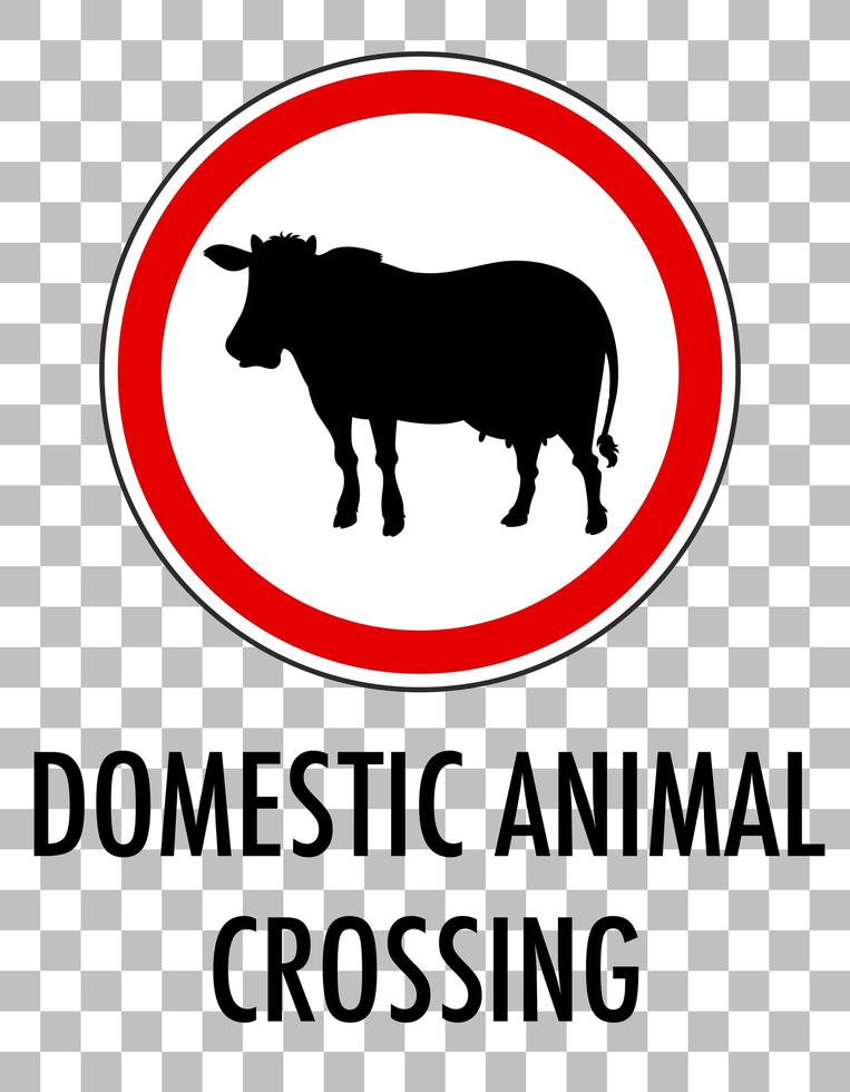 Red traffic sign on transparent background vector