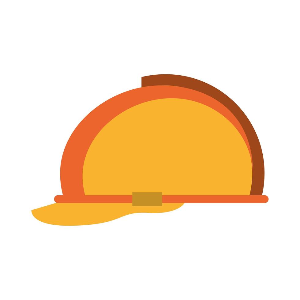 Yellow helmet icon cartoon isolated vector