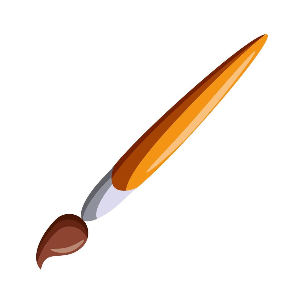 Paint brush art symbol 1610394 Vector Art at Vecteezy