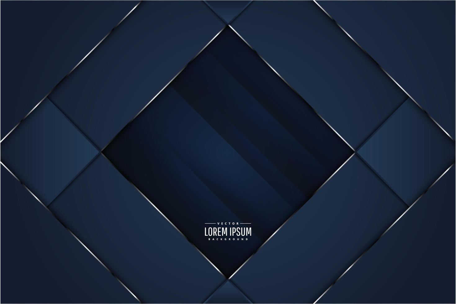 Modern blue and silver metallic background vector