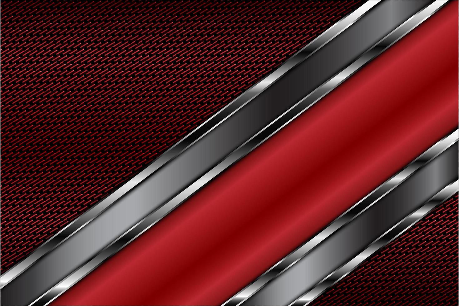 Modern red and silver metallic background vector