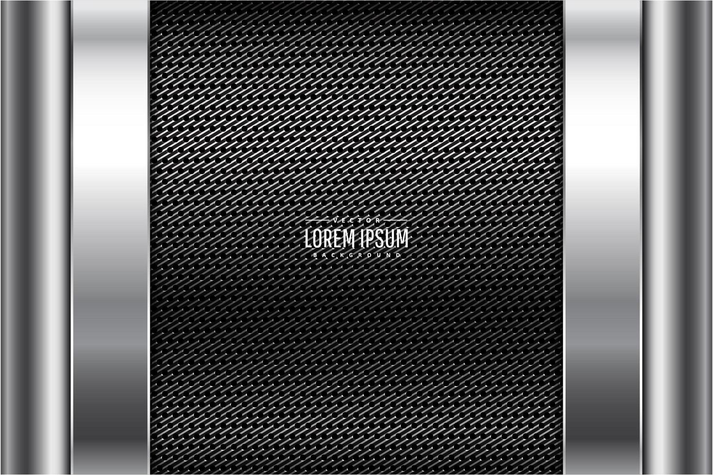 Modern grey and silver metallic background vector