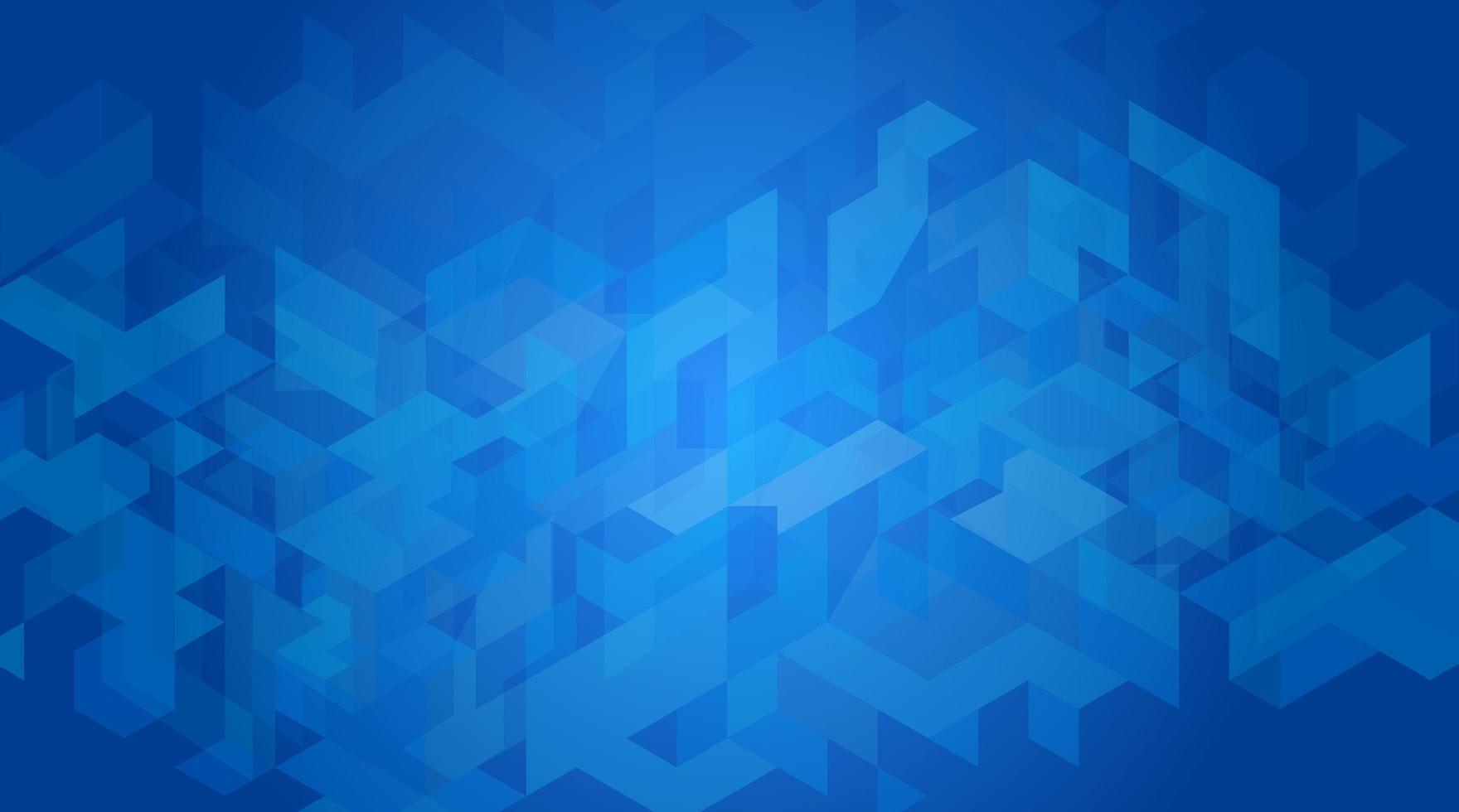 Abstract blue geometric background vector