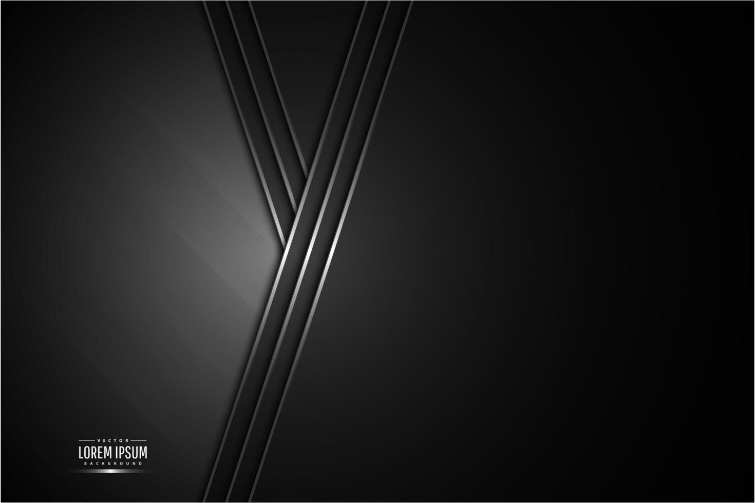 elegante fondo negro metalizado vector