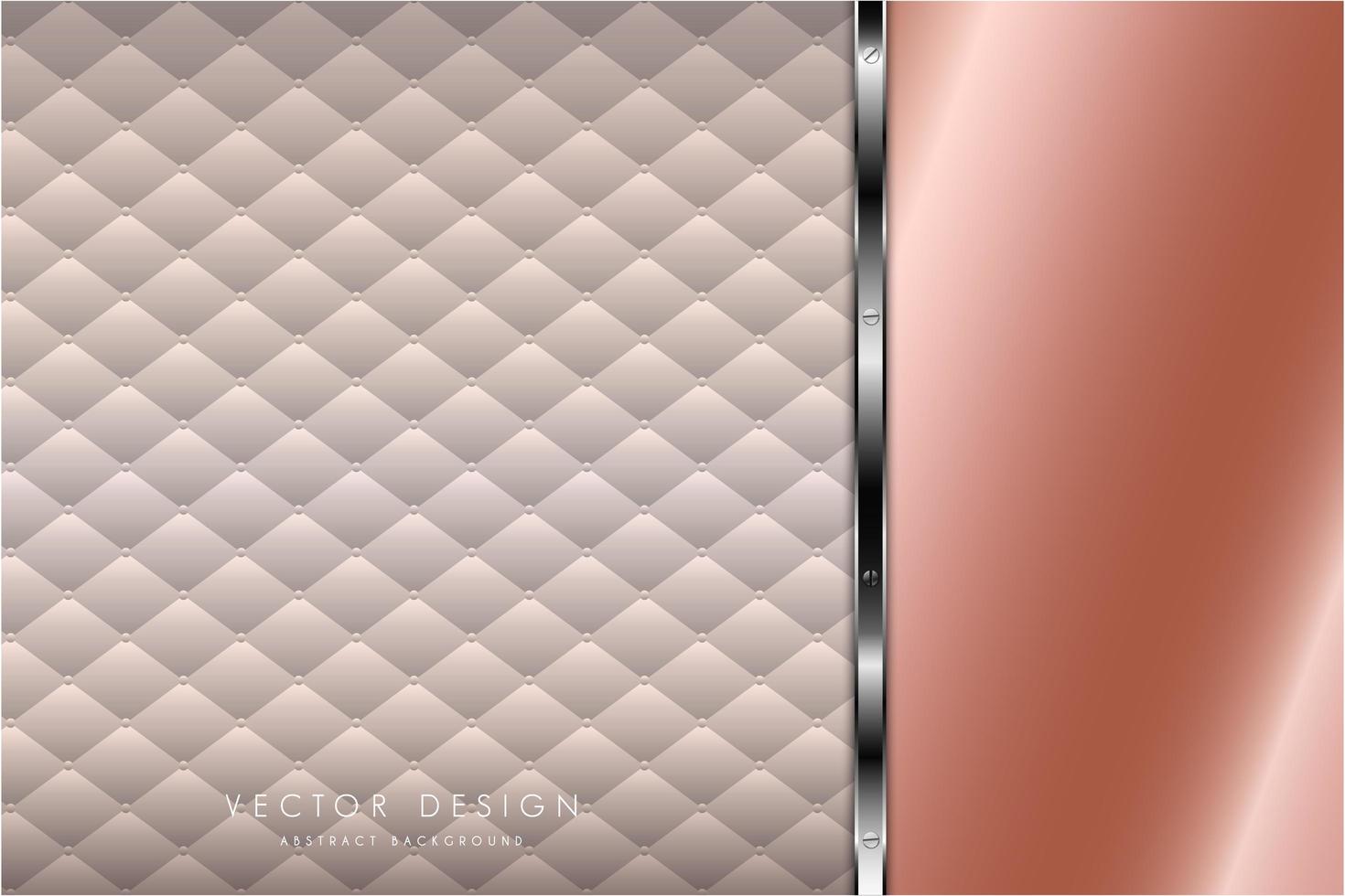 Modern pink and silver metallic background vector