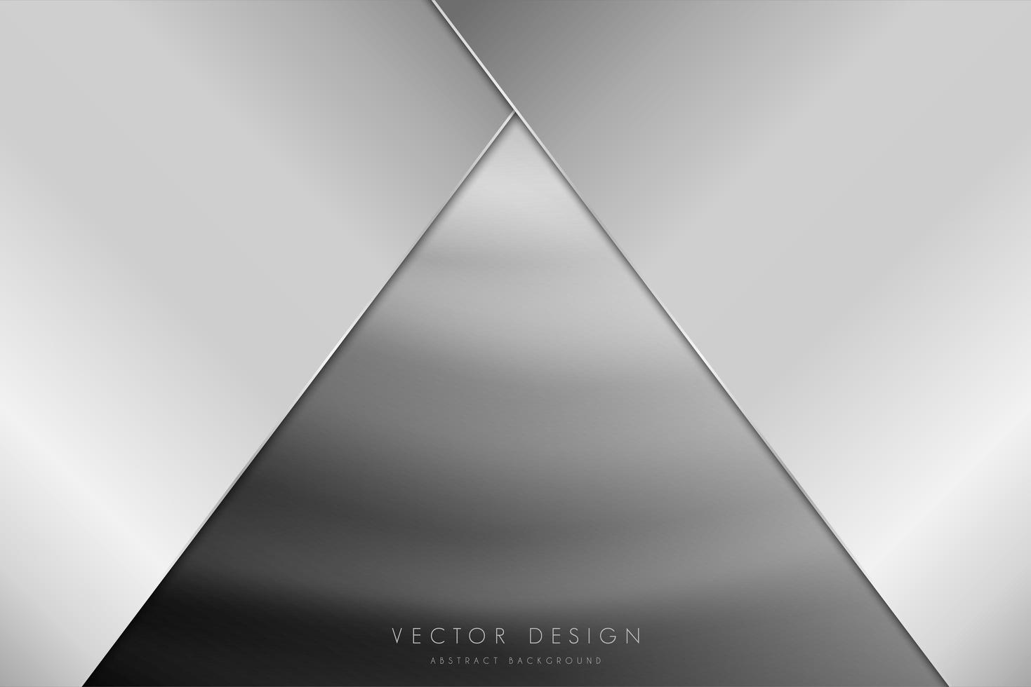 Modern silver and grey metallic background vector