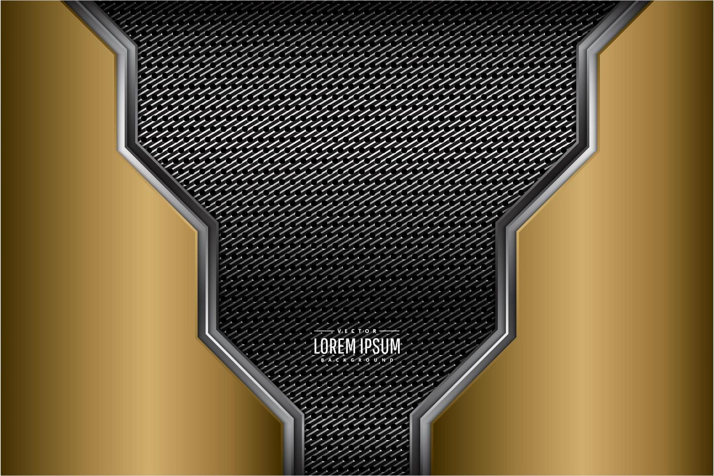 Modern gold and grey abstract background vector