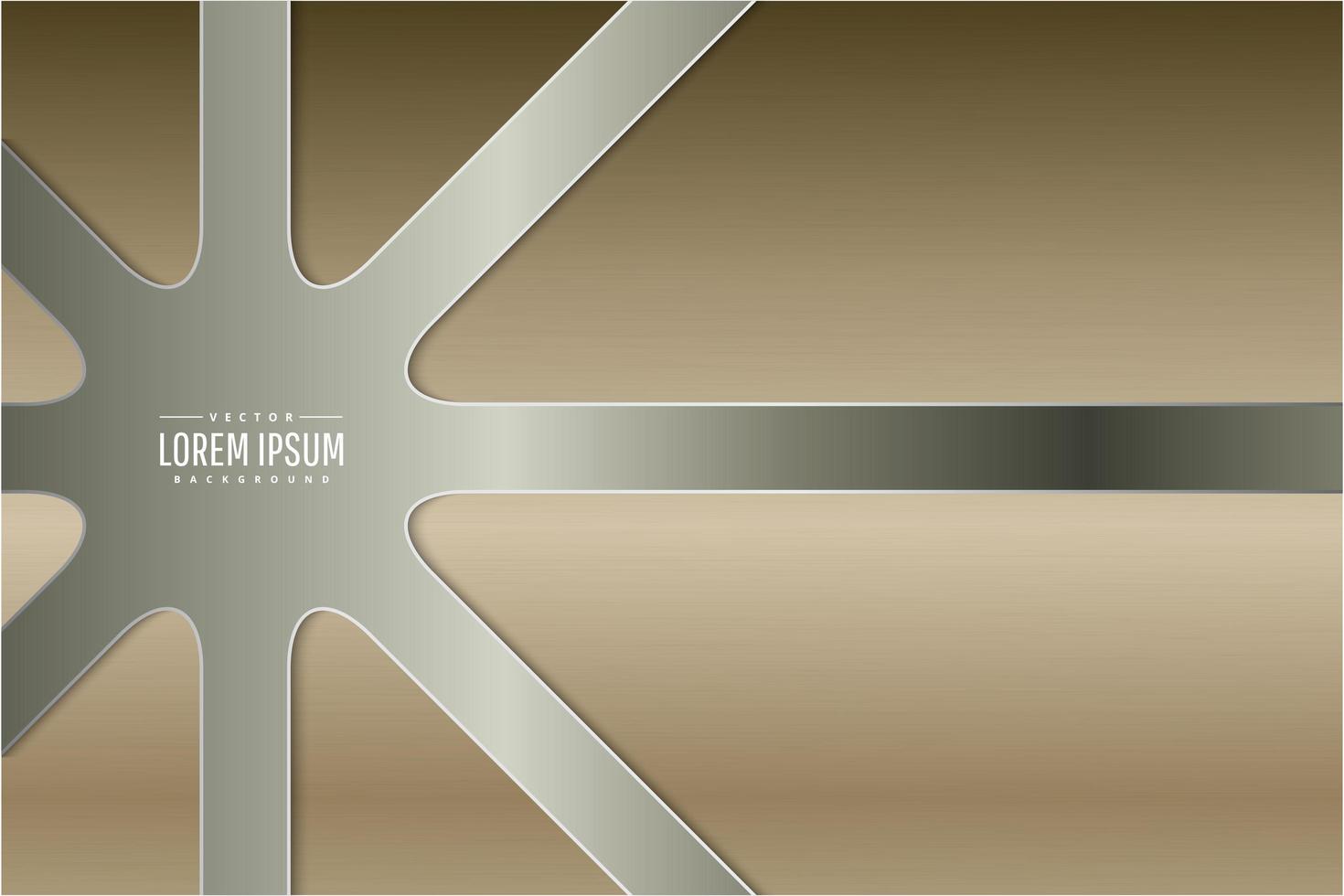 Modern gold metallic background vector