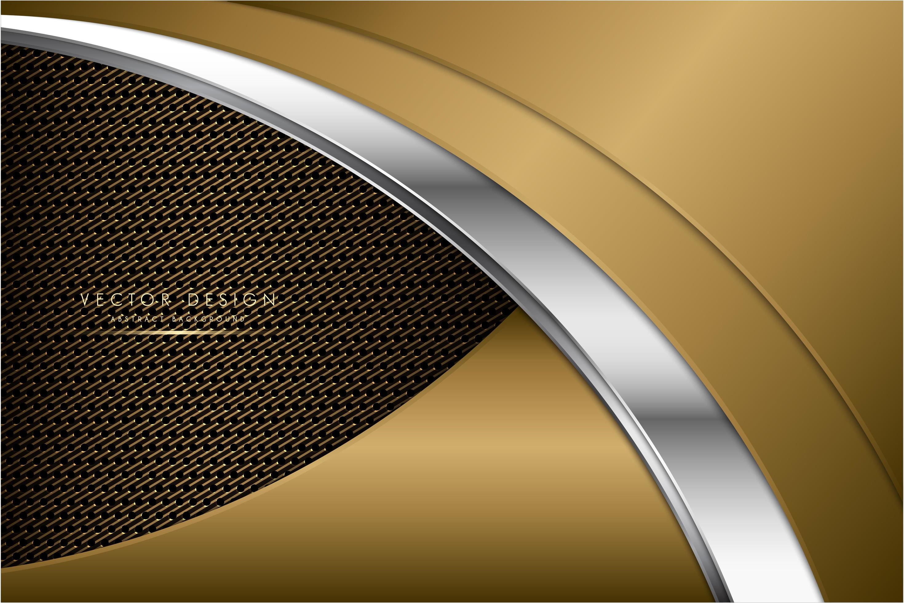 Modern silver and gold metallic background 1630990 Vector Art at Vecteezy