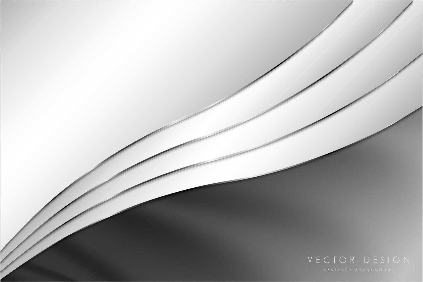 Modern grey and silver metallic background vector