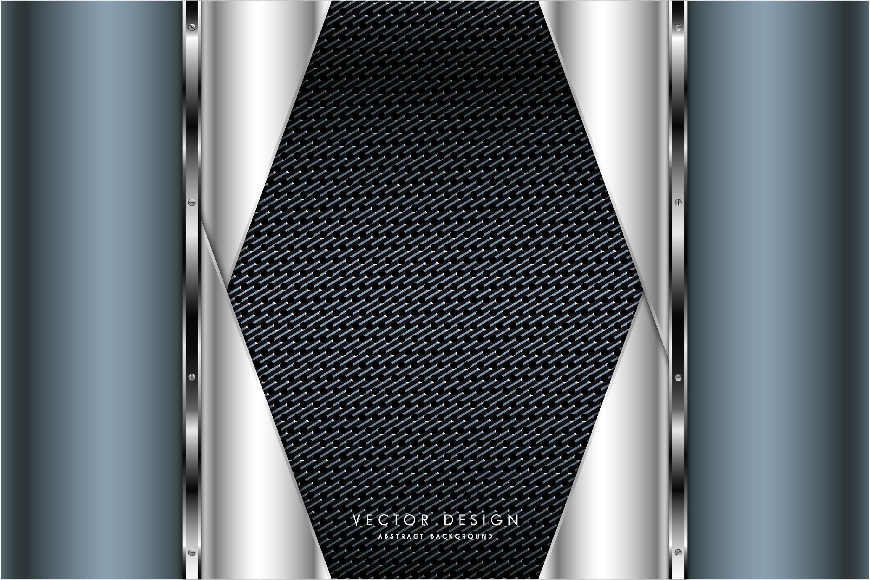 Modern blue and silver metallic background 1631026 Vector Art at Vecteezy