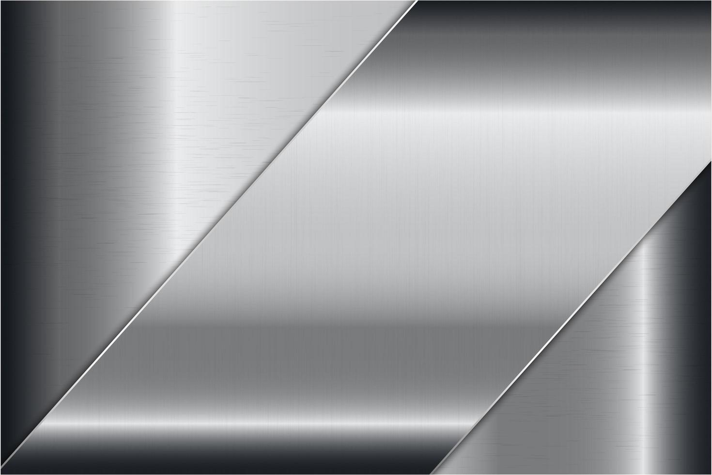 Modern silver metallic background vector