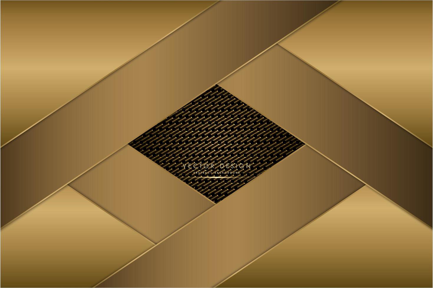 fondo metálico dorado moderno vector