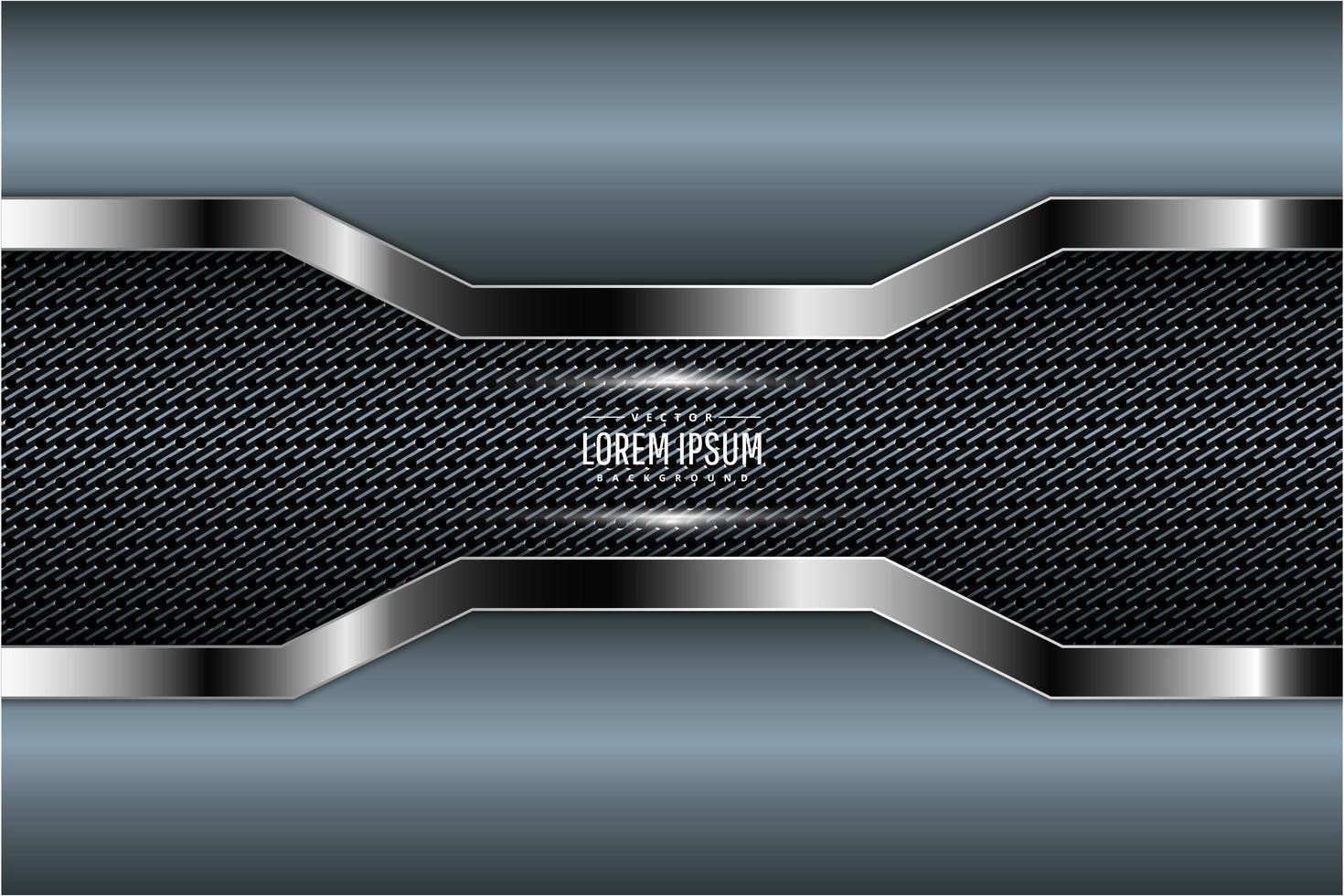 Modern grey and silver metallic background vector