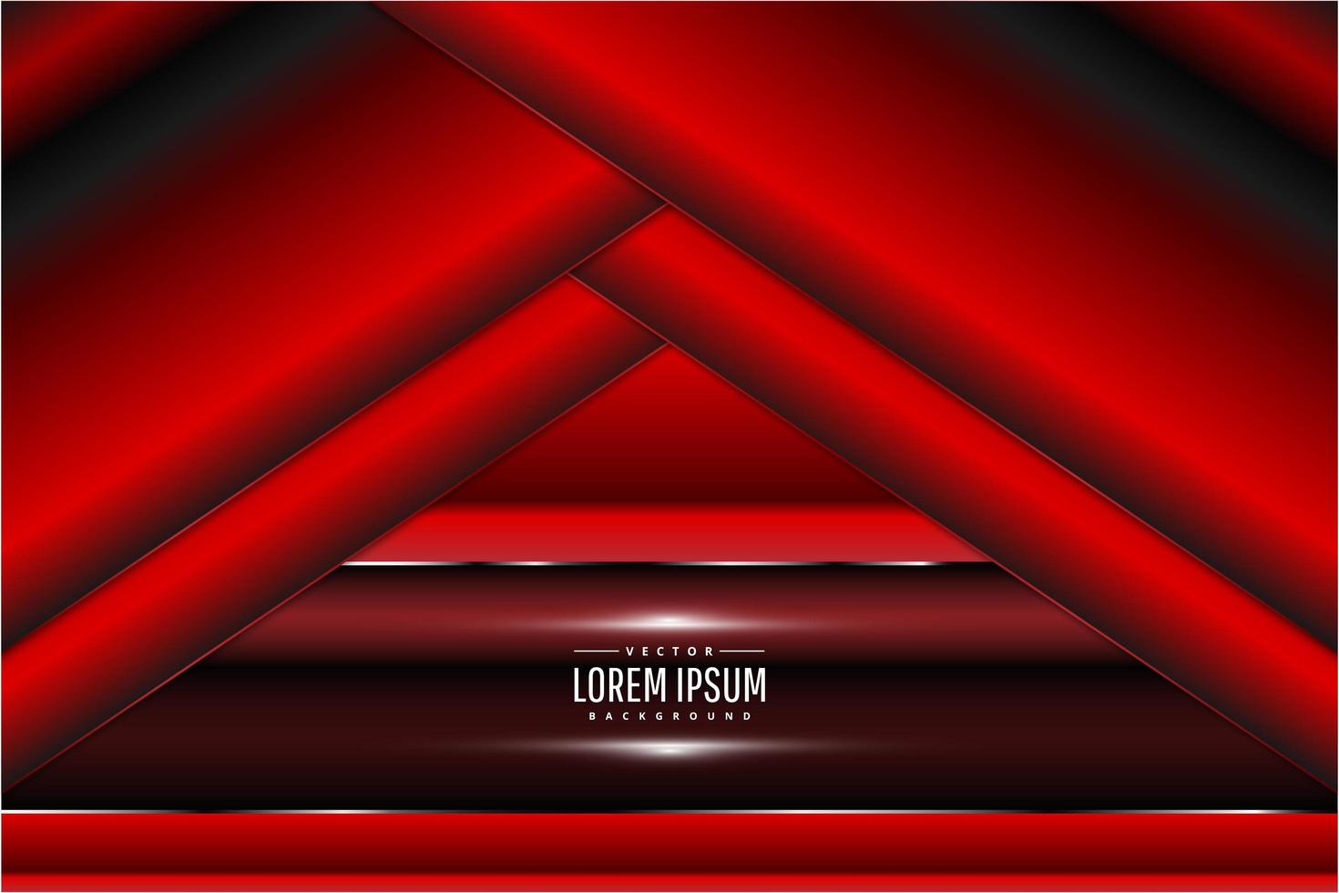 Modern red metallic background vector