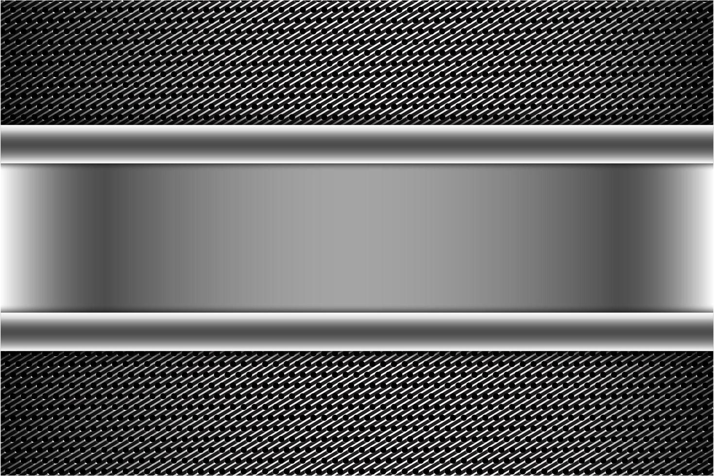 Modern silver and grey metallic background vector