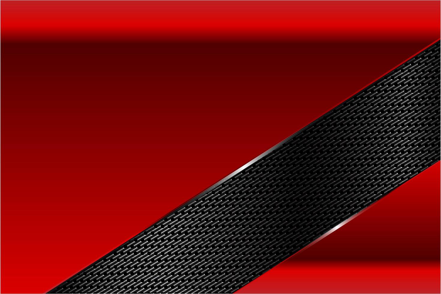 Modern red and black metallic background vector