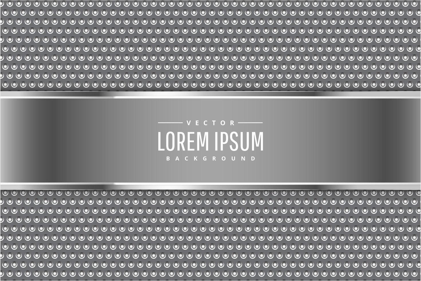 Modern silver and grey metallic background vector