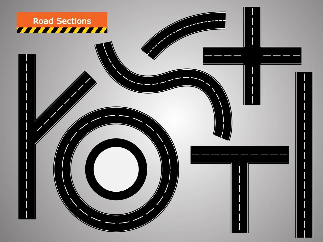 road icon, Winding curved road. vector