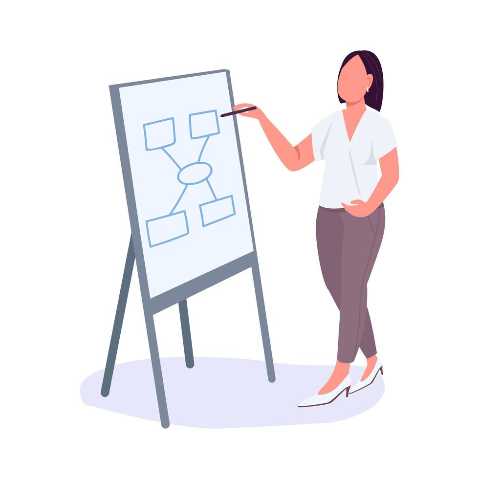 Woman at business meeting vector