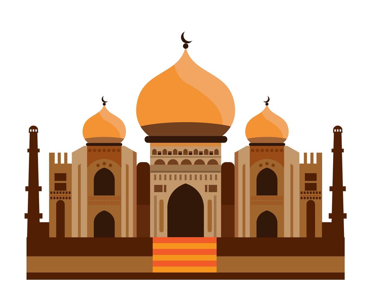 vector de mezquita, ilustración vectorial