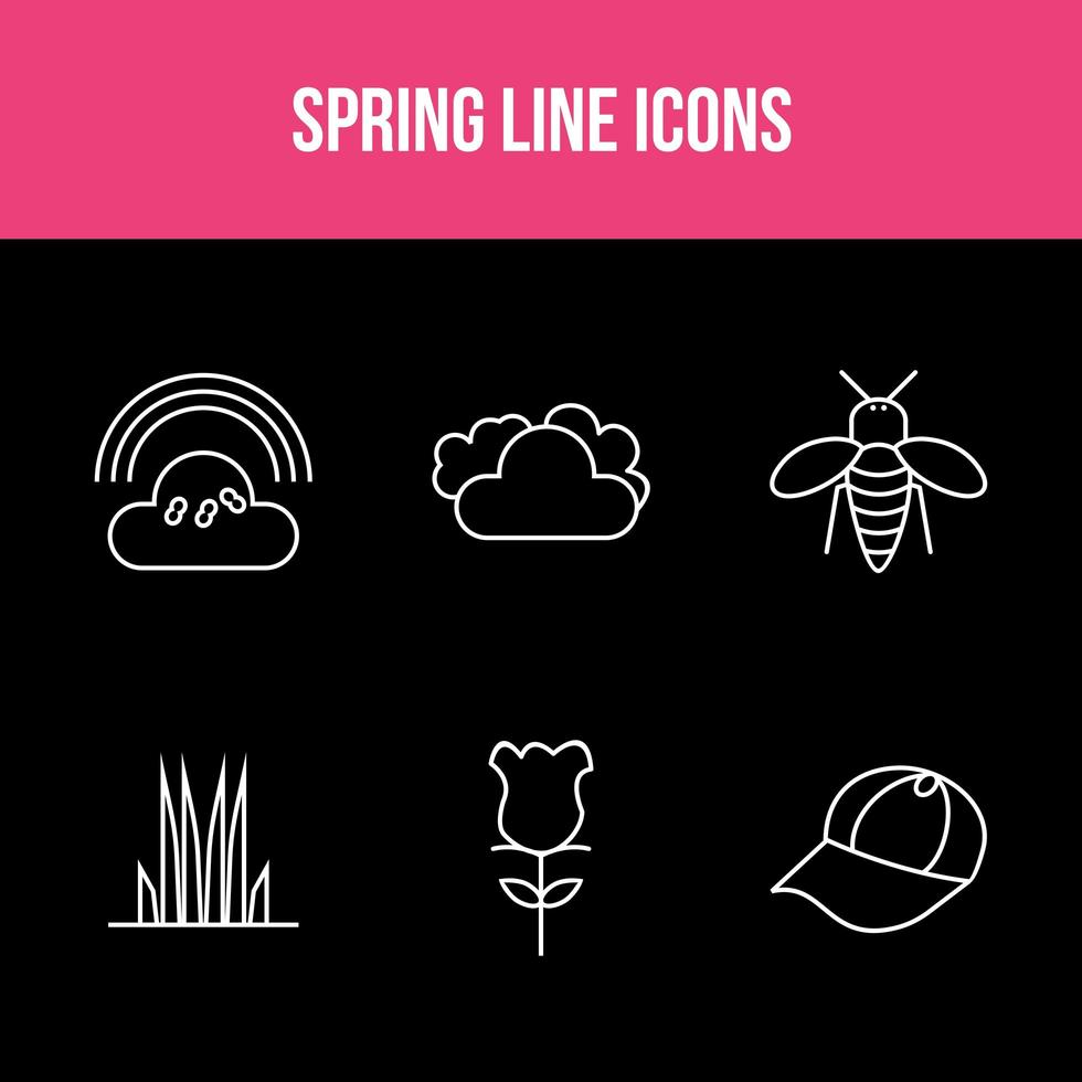 Unique Spring App Set 1631296 Vector Art at Vecteezy
