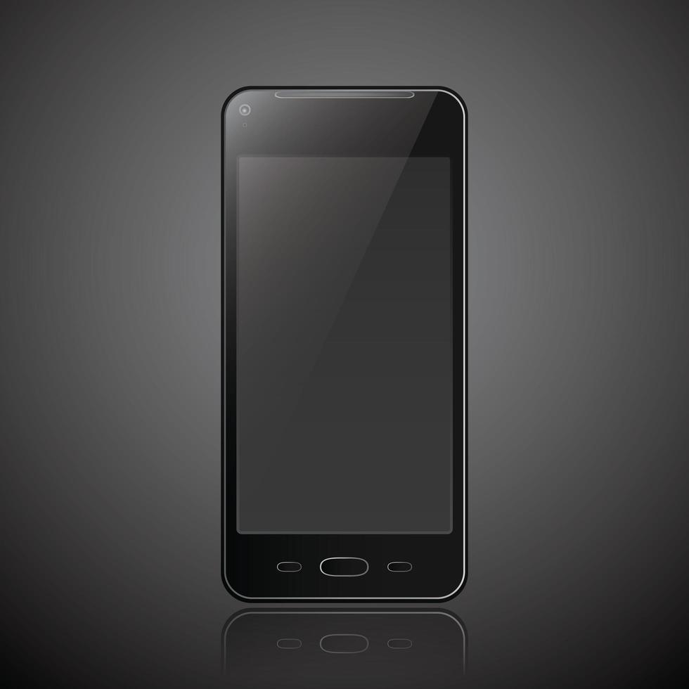 Mobile phone smartphone modern style isolated vector