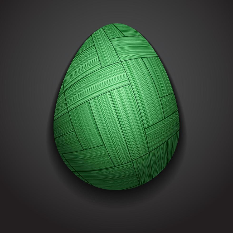 logotipo de huevo de pascua de punto creativo con estilo vector