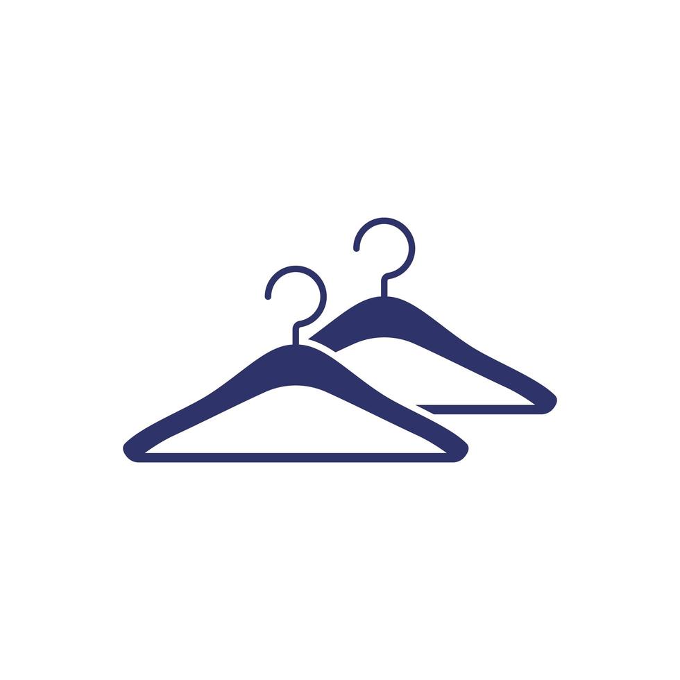 Hangers icon on white vector