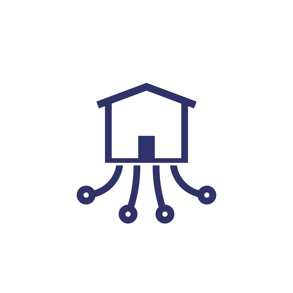 Warehouse, distribution and logistics icon vector