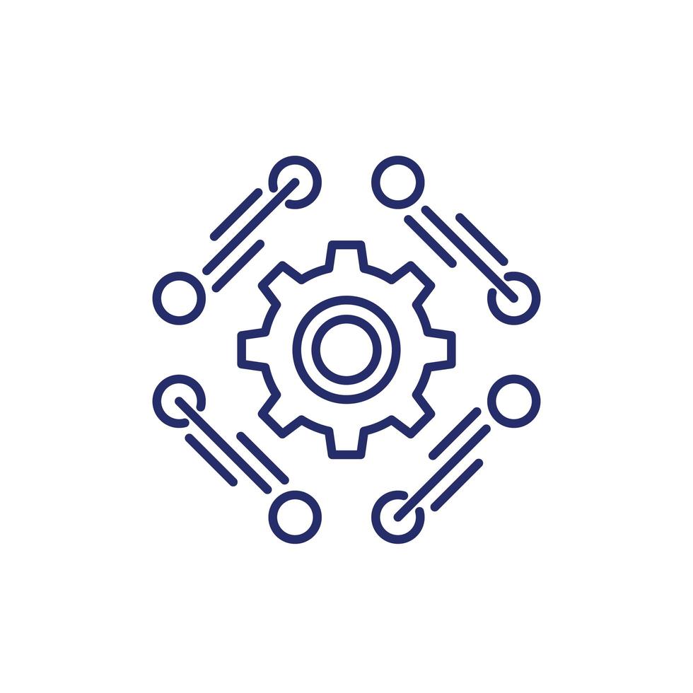 Software, api line icon on white 1631666 Vector Art at Vecteezy