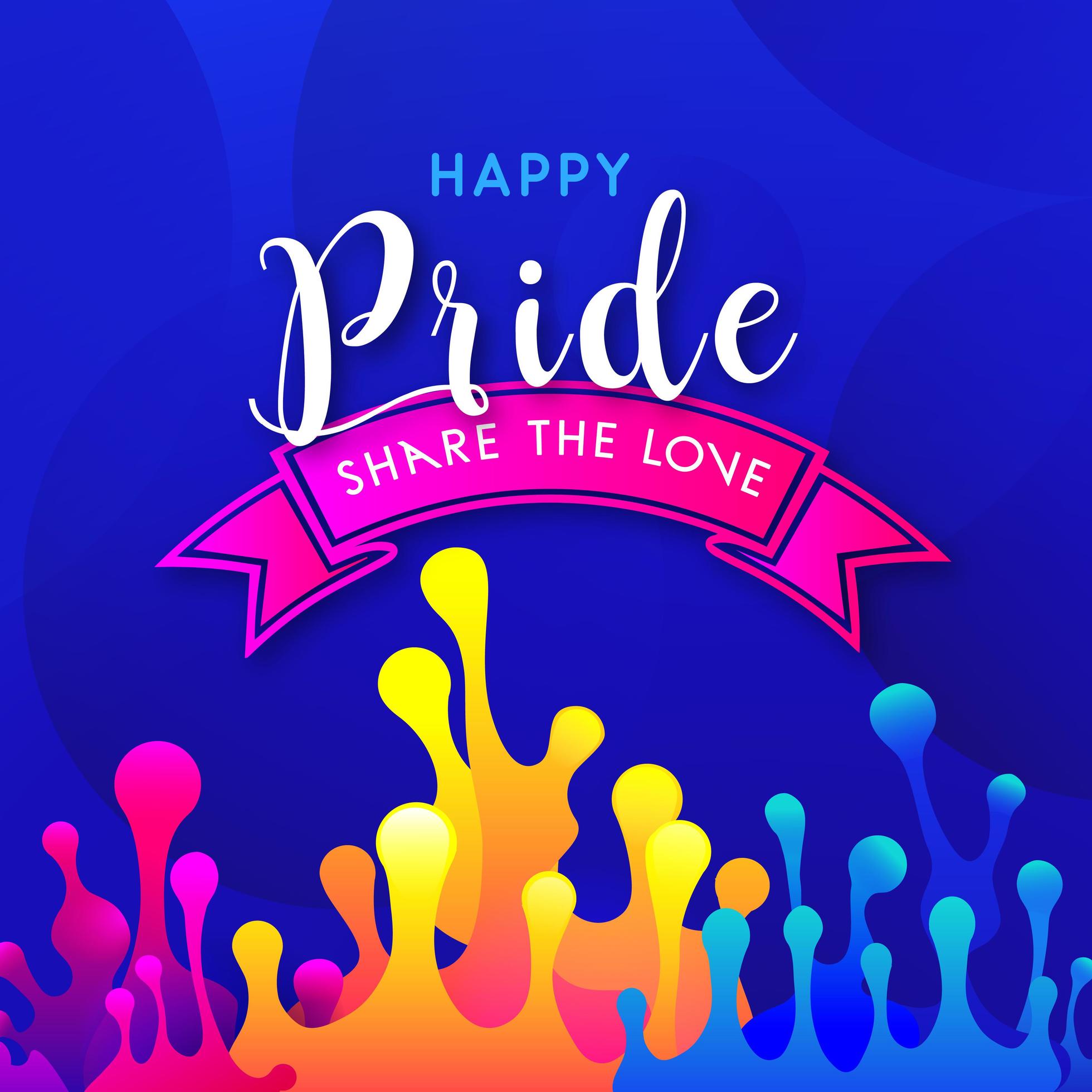 Happy Pride Day Social Media Post Design 1631795 Vector Art at Vecteezy