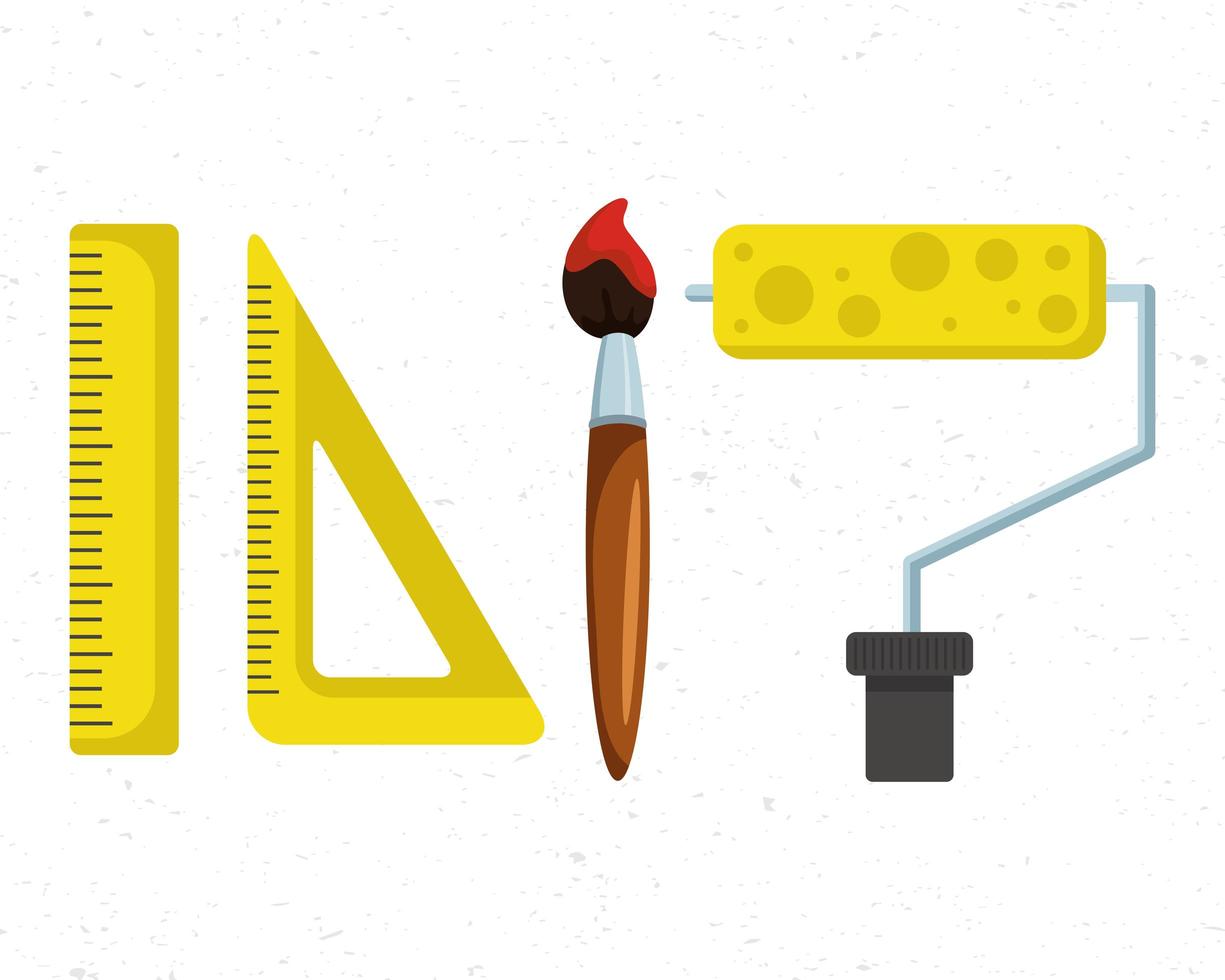 Worker tools icon set vector