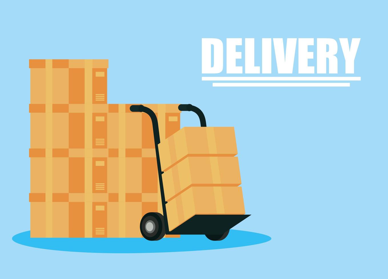 Delivery service banner vector