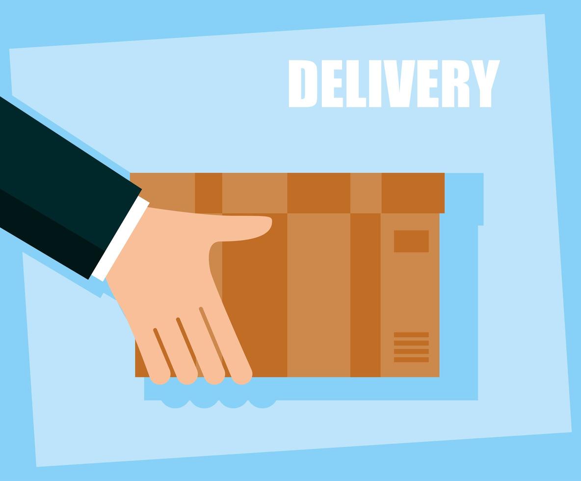Delivery service banner vector