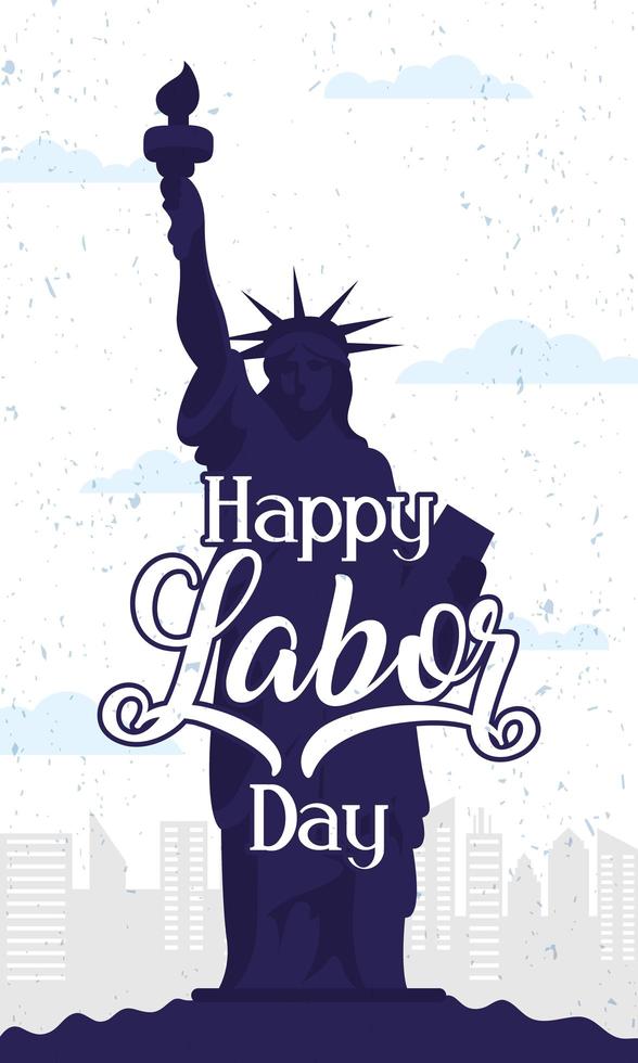 Happy USA Labor Day celebration vector