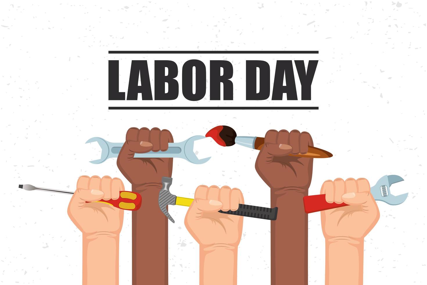 Happy Labor Day celebration vector