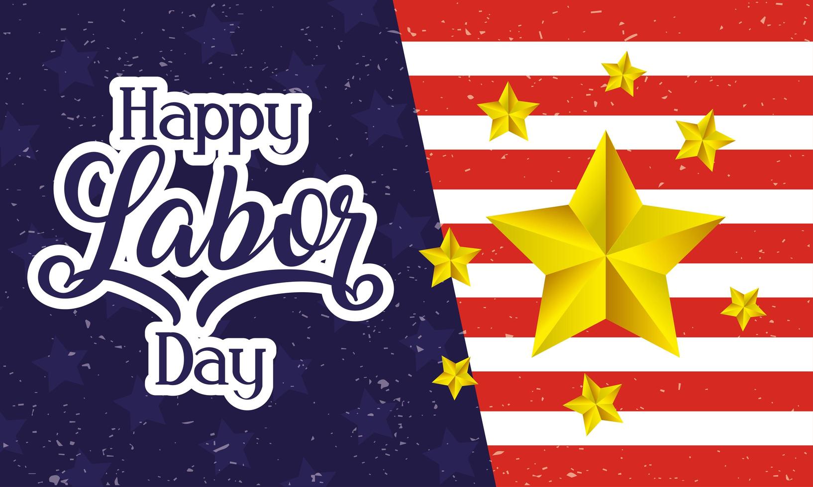 Happy USA Labor Day celebration vector