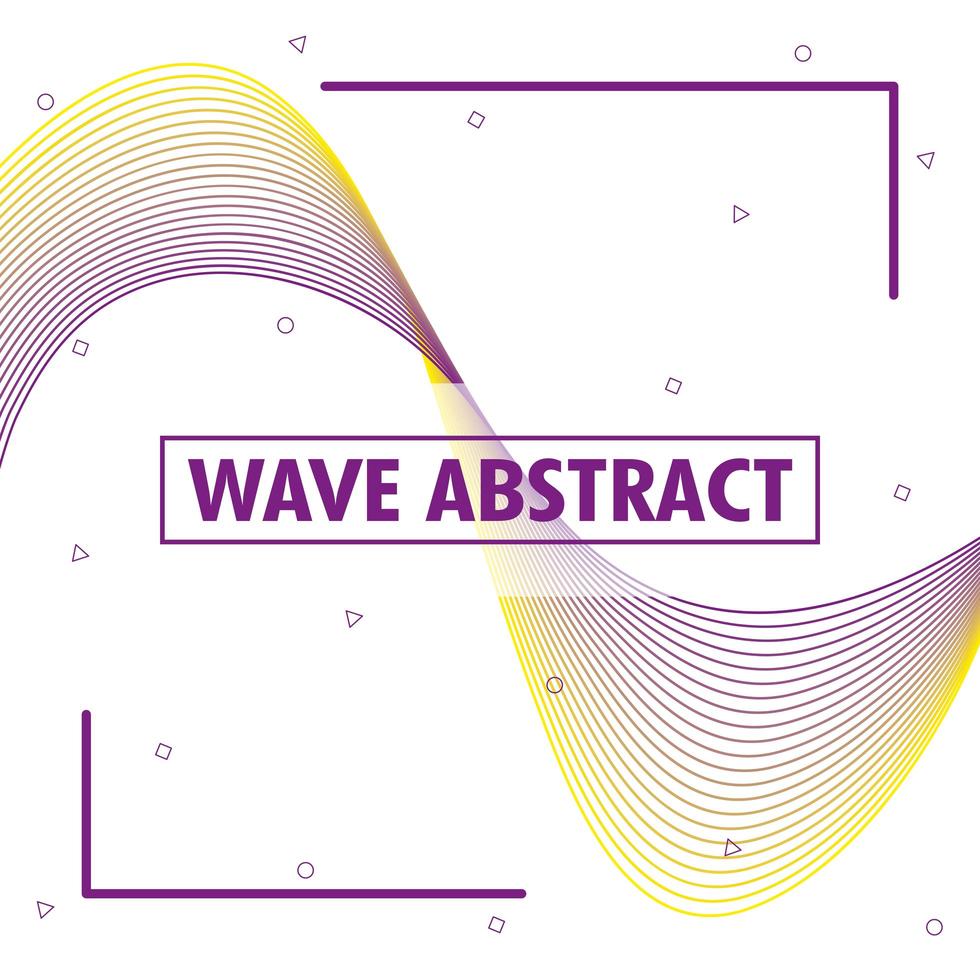 Abstract wavy background vector