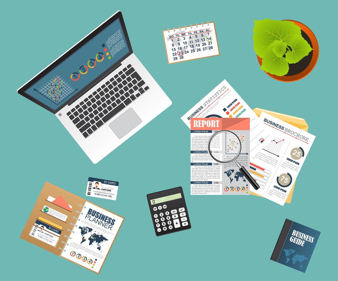 Auditing business concept vector