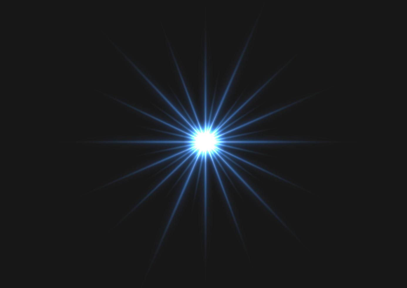 Blue starlight on dark background vector