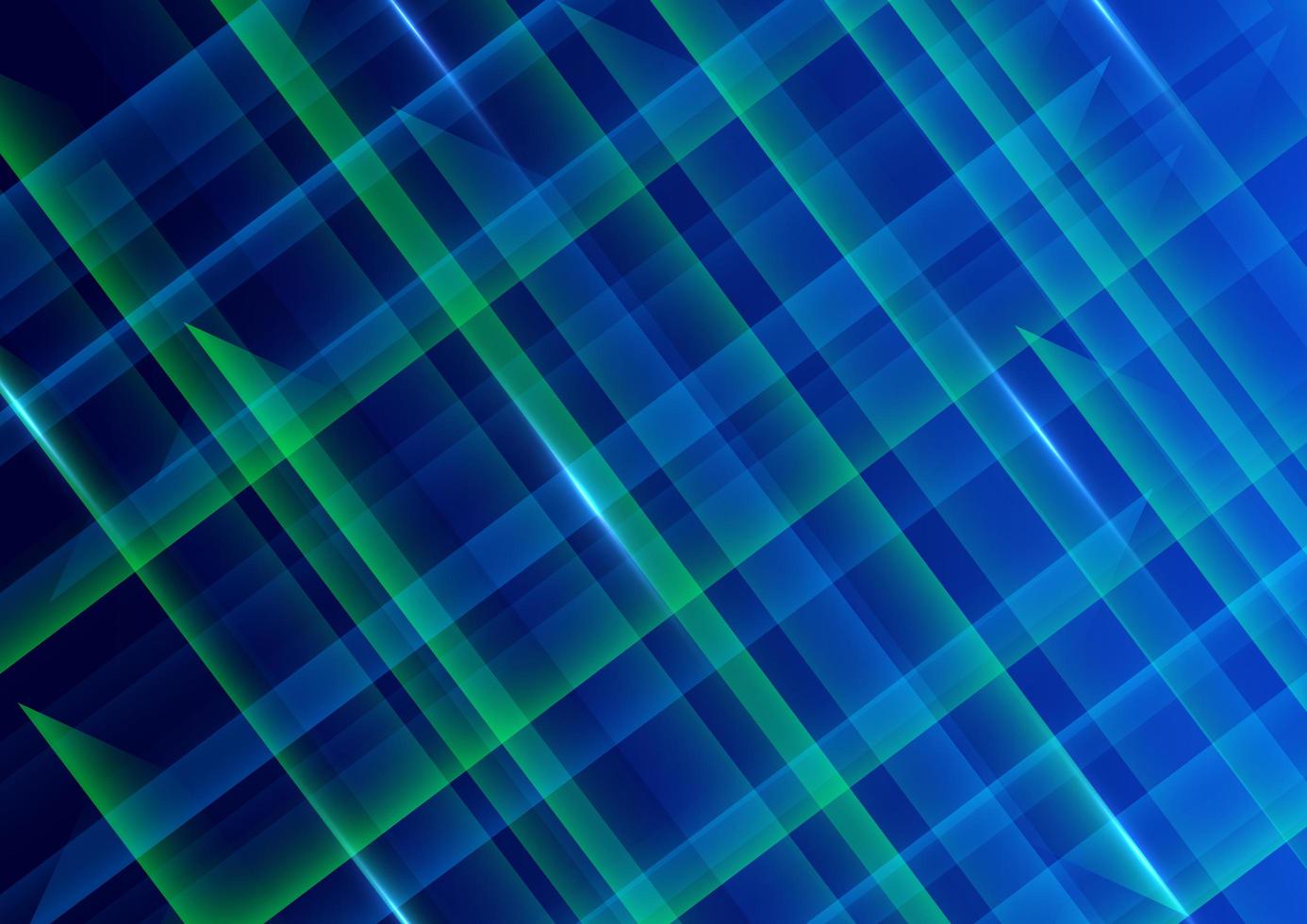 Fondo de tecnología verde y azul digital futurista abstracto. vector