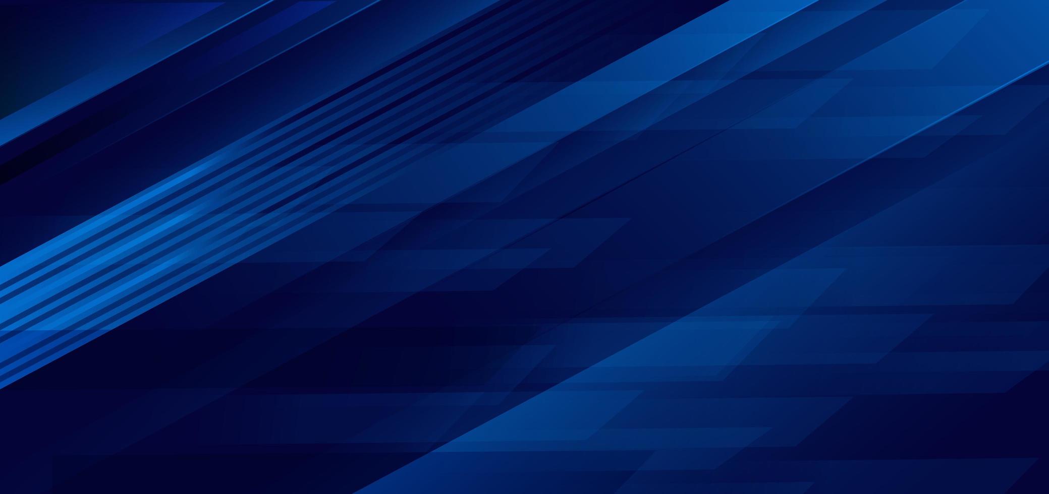 Dark blue stripes geometric overlapping background vector