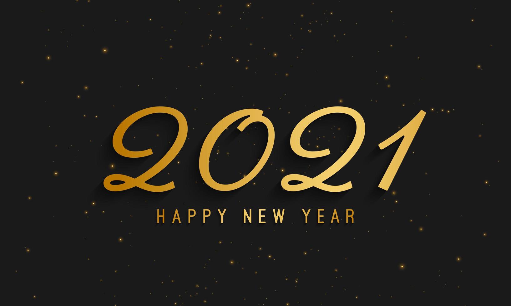 2021 Happy New Year background vector