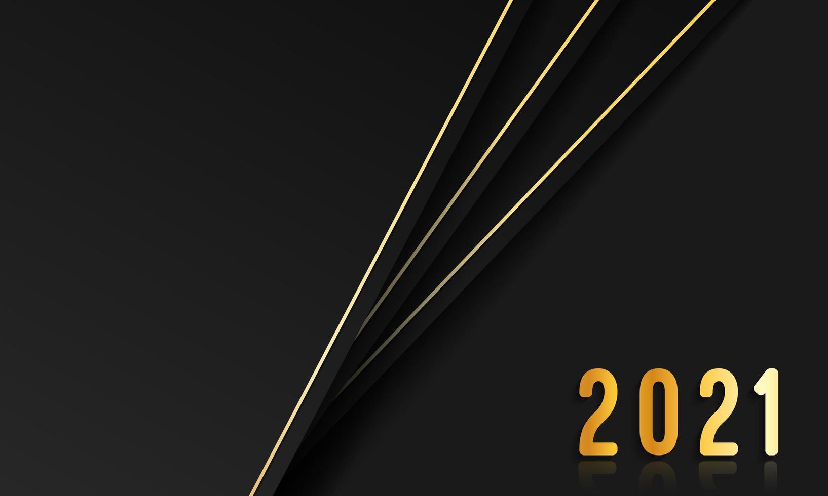 2021 Happy New Year background vector