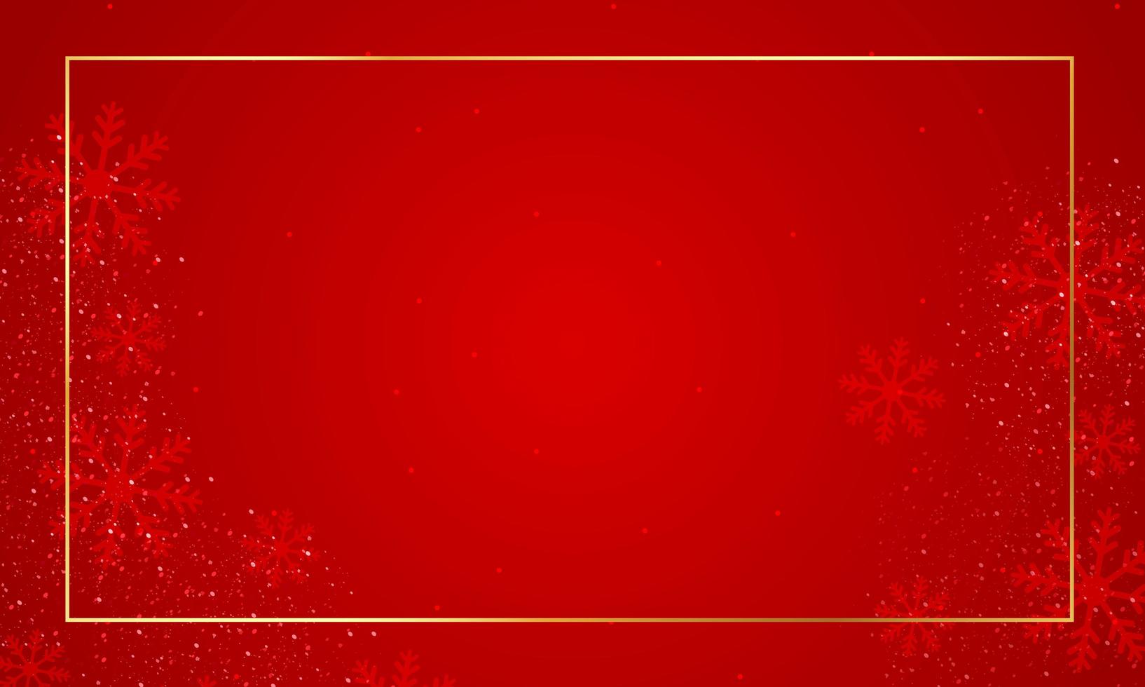 Abstract red background with snowflake texture vector