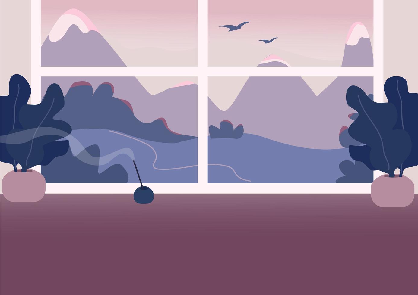 Empty room window 1632668 Vector Art at Vecteezy