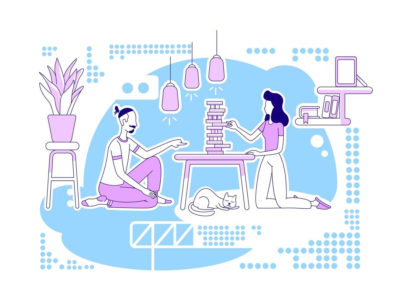 Playing board game 1632693 Vector Art at Vecteezy